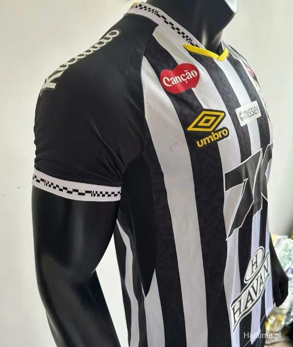 Player Version 25/26 Santos Away Jersey With Full Sponsors